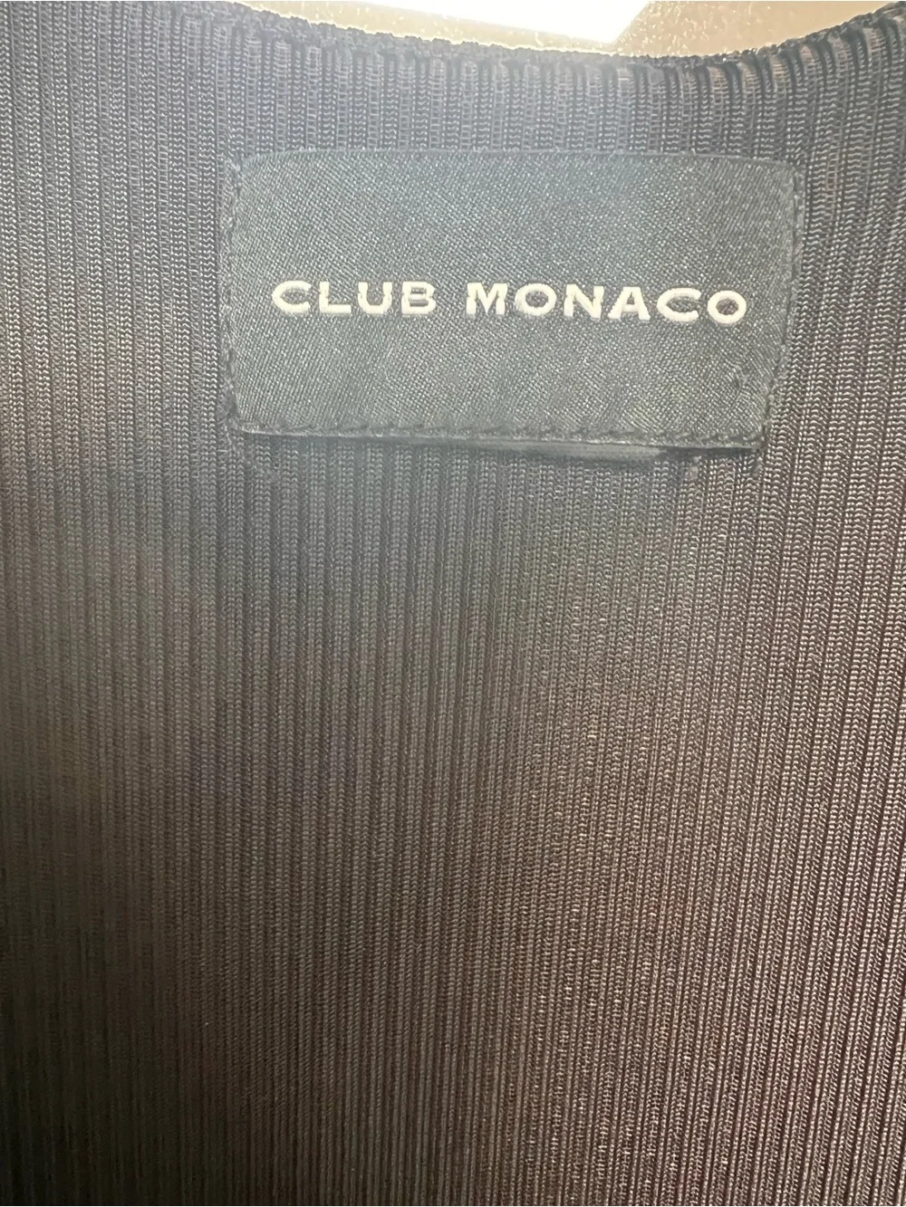Club Monaco Black Wrap Midi Dress – Women’s Medium - Picture 7 of 8